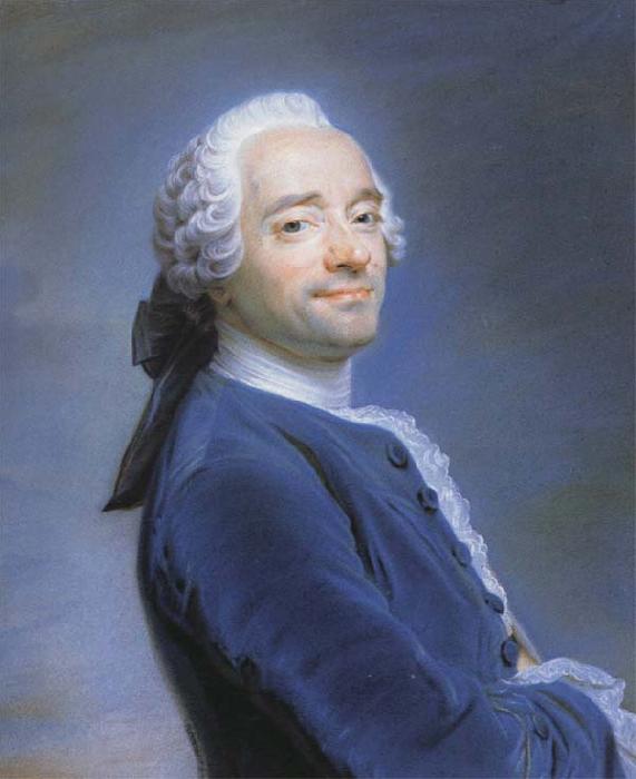 Maurice quentin de la tour Self-Portrait Wearing a Jobot